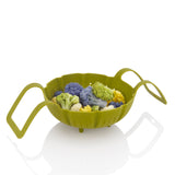 Silicone Steamer Basket with food